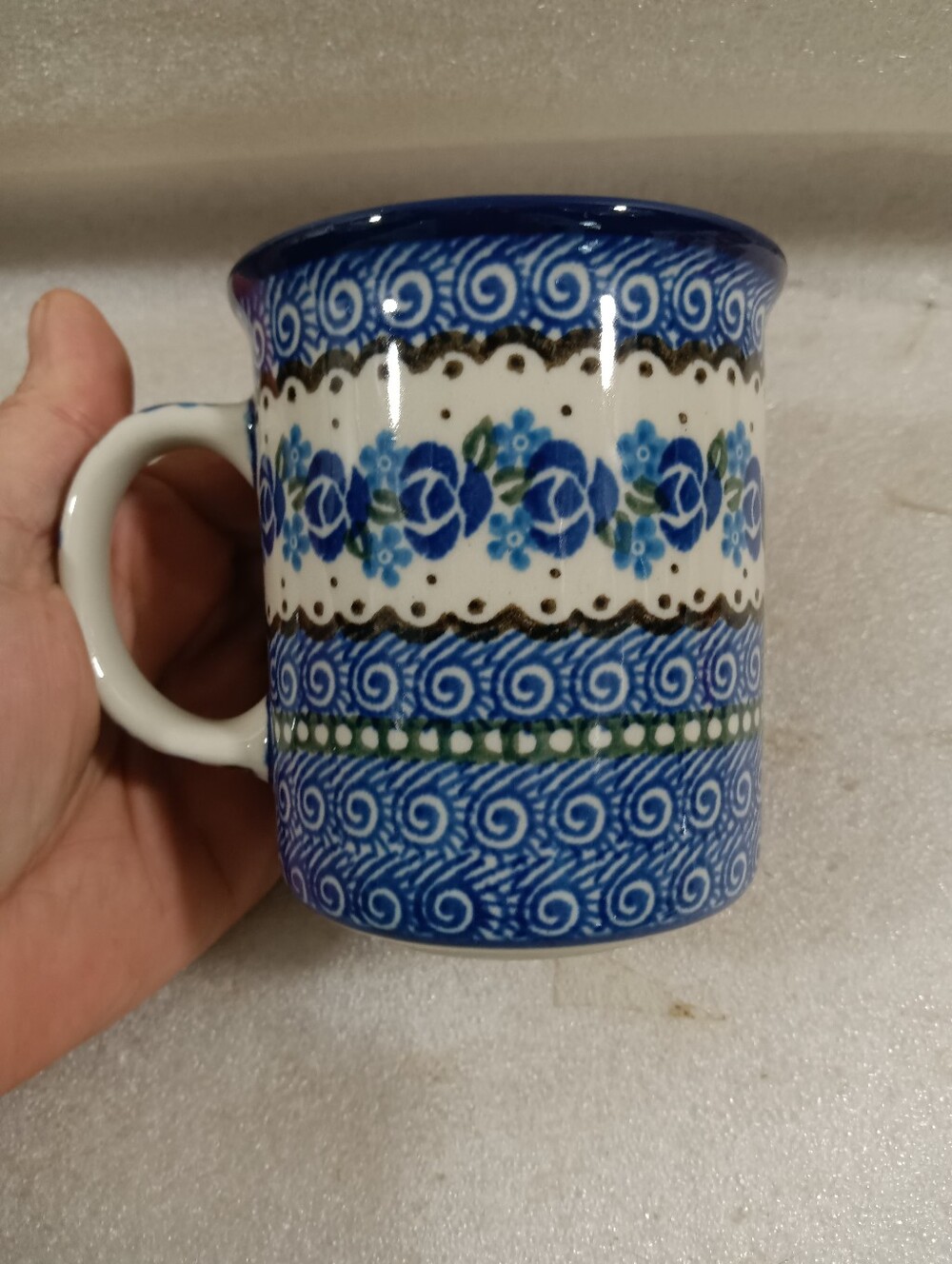 Polish Pottery Bistro Coffee Mug Ceramika Artystyczna Poland